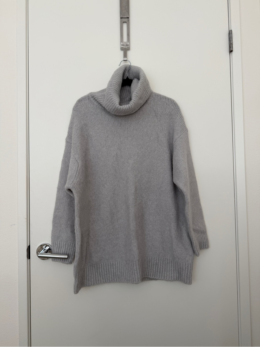 Zara Light Gray Turtleneck Sweater dress